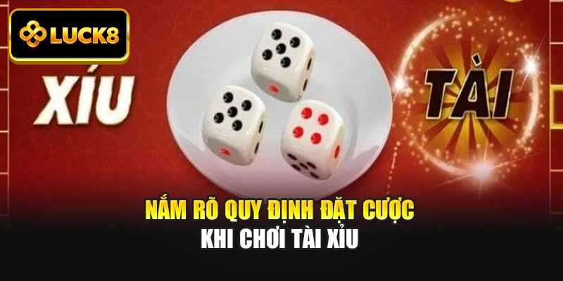 Nắm rõ quy định đặt cược khi chơi tài xỉu
