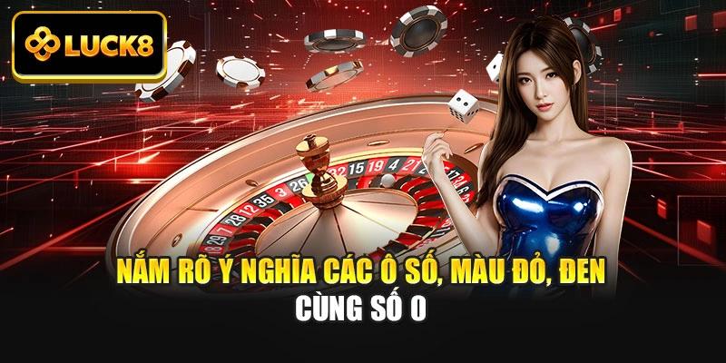 Nắm rõ ý nghĩa các ô số, màu đỏ, đen cùng số 0